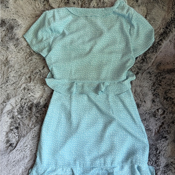 Light Blue Ruffle Summer Dress - Picture 5 of 5